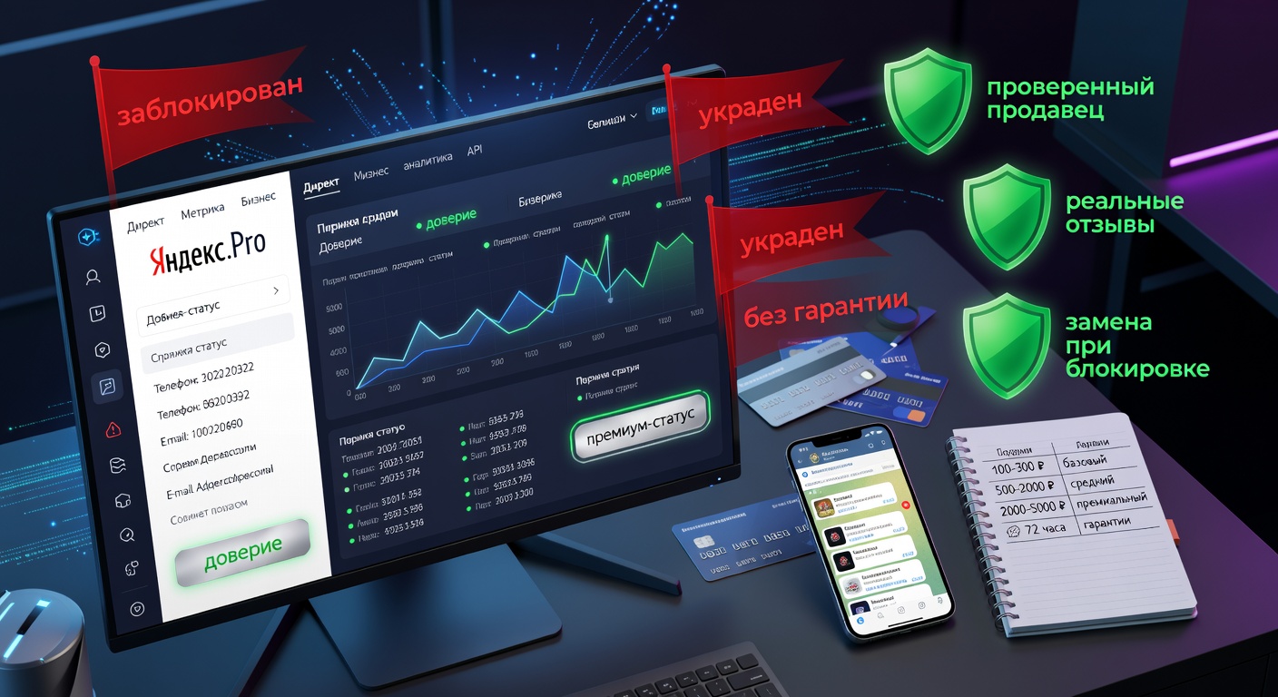 Как купить аккаунт Yandex Pro выгодно и без риска блокировки