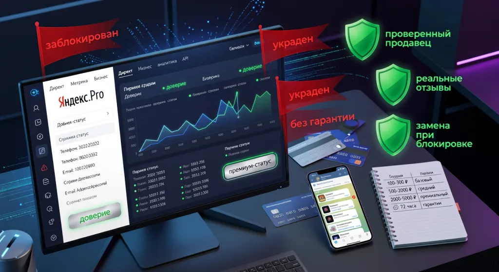 Как купить аккаунт Yandex Pro выгодно и без риска блокировки