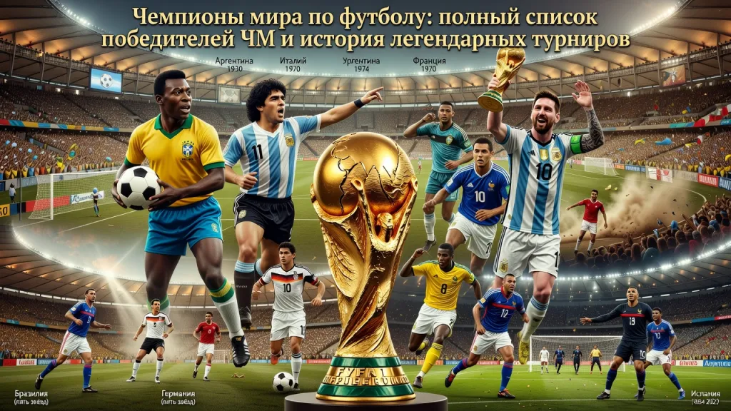 Чемпионы мира по футболу: полный список победителей ЧМ и история легендарных турниров