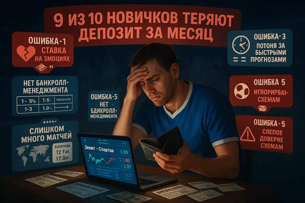 Типовые ошибки и как их обойти: ставки на спорт футбол